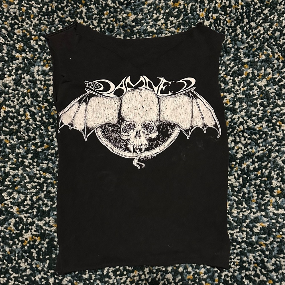 Y2K DIY Damned punk shirt VTG